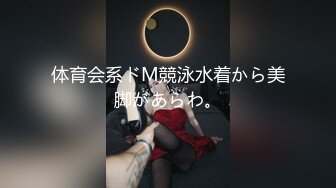 体育会系ドM競泳水着から美脚があらわ。