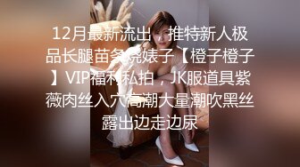 12月最新流出，推特新人极品长腿苗条烧婊子【橙子橙子】VIP福利私拍，JK服道具紫薇肉丝入穴高潮大量潮吹黑丝露出边走边尿