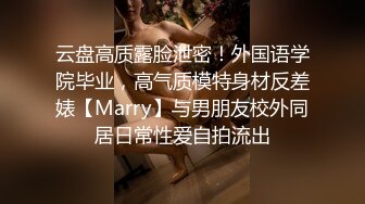 云盘高质露脸泄密！外国语学院毕业，高气质模特身材反差婊【Marry】与男朋友校外同居日常性爱自拍流出